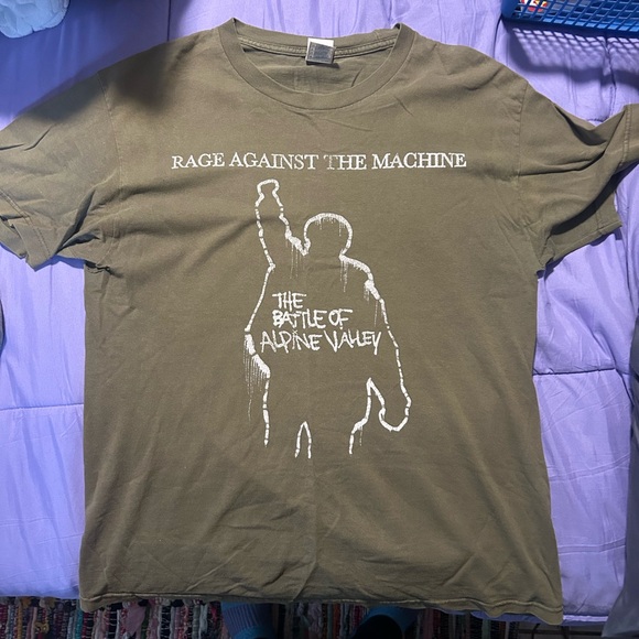 Alstyle apparel and activewear Other - Rage Against The Machine Olive Green T-Shirt